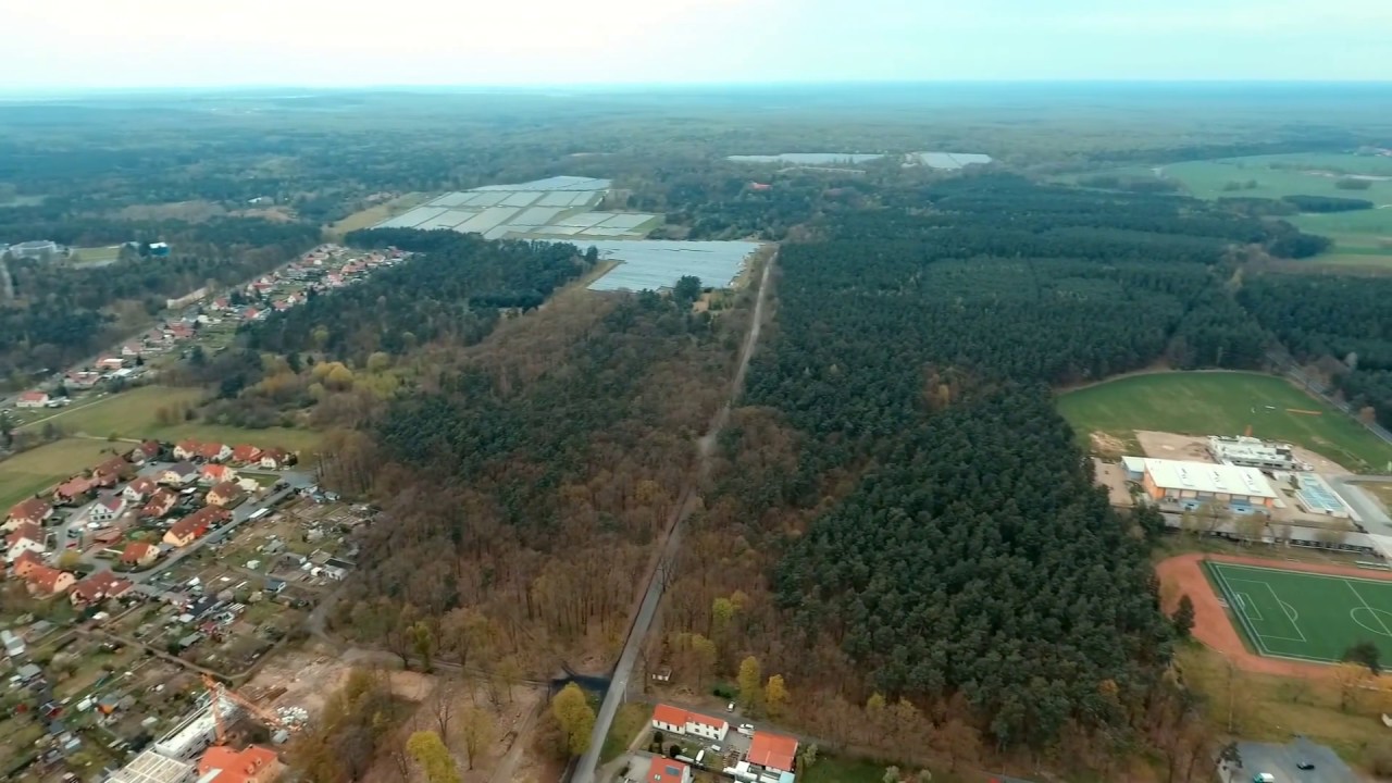 Königsbrück aus der Luft - DJI P4 Flug