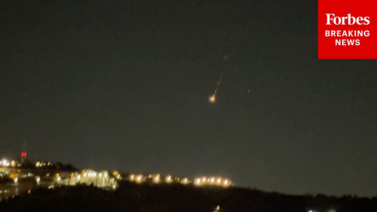 RAW VIDEO: Missile Launched From Iran Strikes Jerusalem