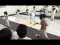 Shuna’s first time trial class at the fencing club