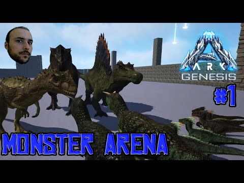 T-REX VS SPINO VS RAPTOR VS CARNO - ARK MONSTER ARENA # 1