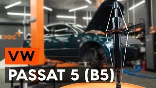Kā nomainīt priekšējās piekares amortizatora statni VW PASSAT 5 (B5) [AUTODOC VIDEOPAMĀCĪBA]