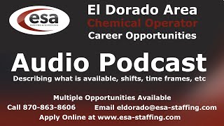 Chemical Process Operator Career Opportunities Podcast