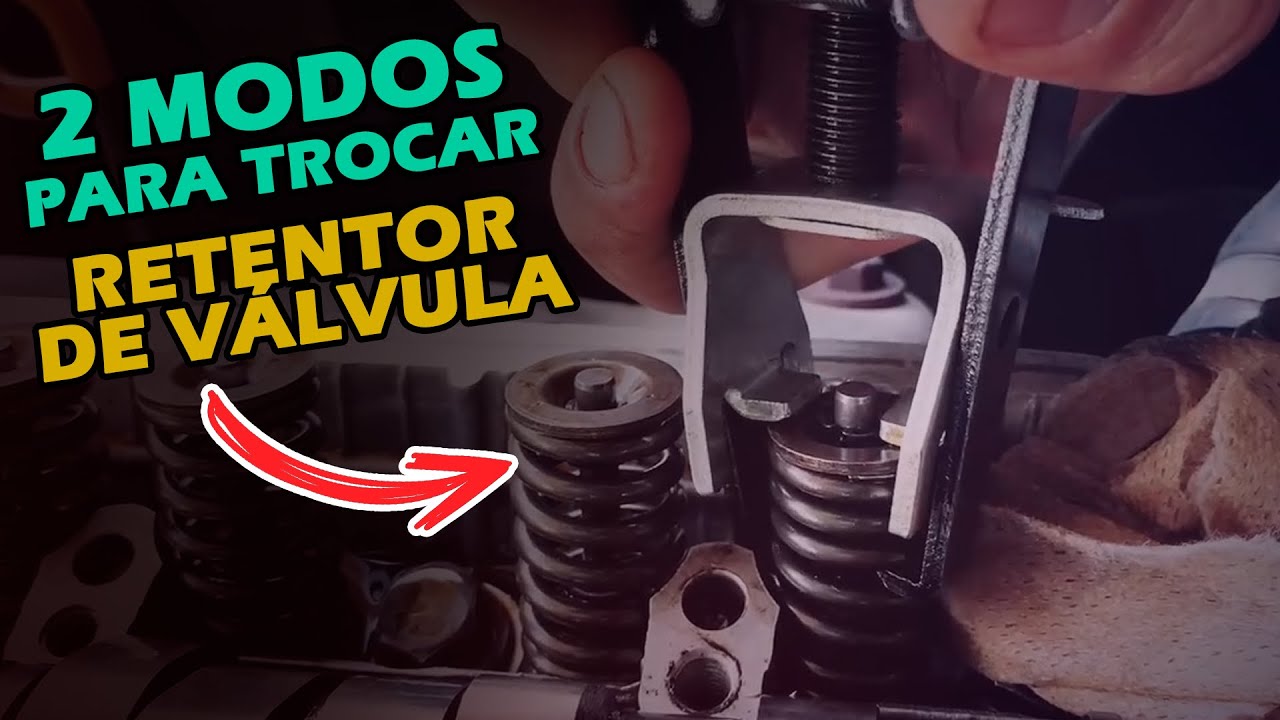 Trocando RETENTOR DE VÁLVULA no LUGAR! Com e Sem Ferramenta
