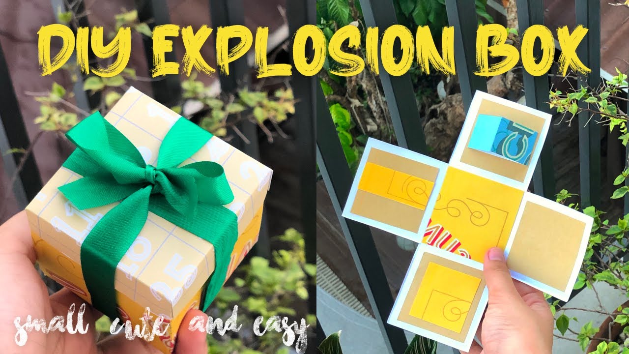 EASY DIY SMALL EXPLOSION BOX! (CUTE) | TUTORIAL FOR BEGINNERS | Simple