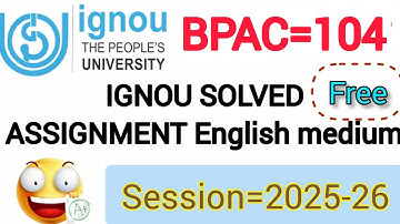 Ignou ka solved Assignment यहां मिलता है फ्री में 2025_26 | IGNOU solved free assignment 2025-26