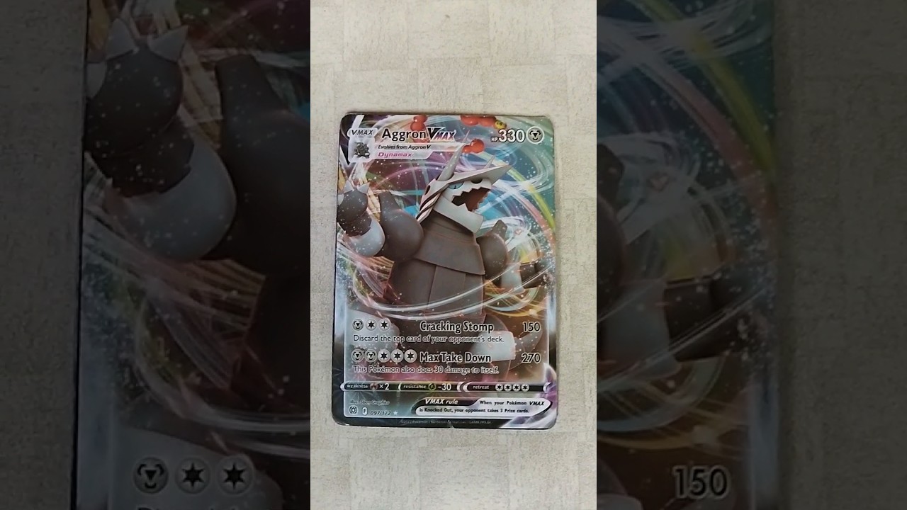 AGGRON V MAX pokémon card 