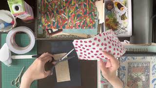 【作業動画】ジッパー袋にコラージュ    BGM セミ  |   collage with me