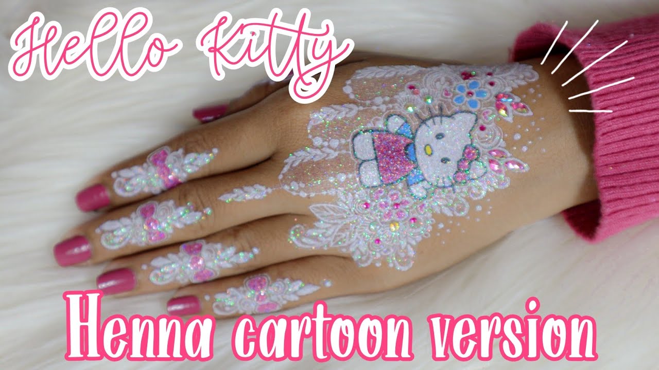 HENNA MOTIF KARTUN HELLO KITTY - YouTube
