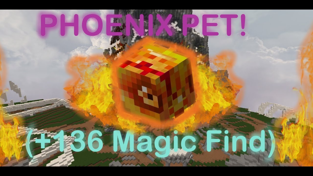 EPIC PHOENIX DROP!! 1/6 million chance!! Hypixel Skyblock YouTube