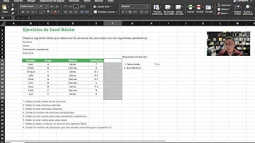 Centro Cultural "Casa de las Bombas" Microsoft Excel para principiantes, 2.0 Ejercicio 1.