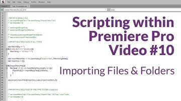 Importing Files and Folders