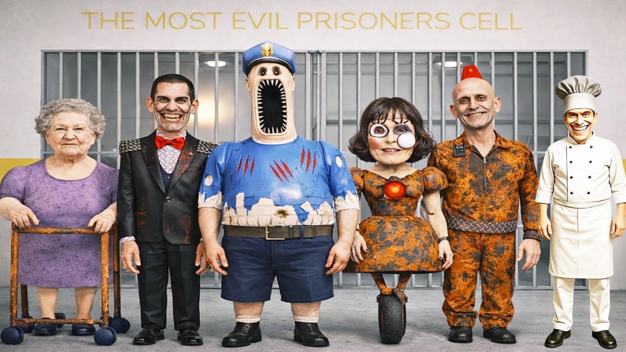 All Morphs in Real Life Roblox BARRY EXE PRISON RUN Papa Pizza Grumpy Gran Siren Cop AniTro Mr Funny