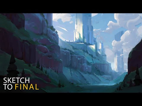 Castle Sketch → Final: Digital Painting