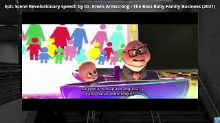 Epic Scene Revolutionary speech by Dr. Erwin Armstrong - The Boss Baby Family Business (2021)