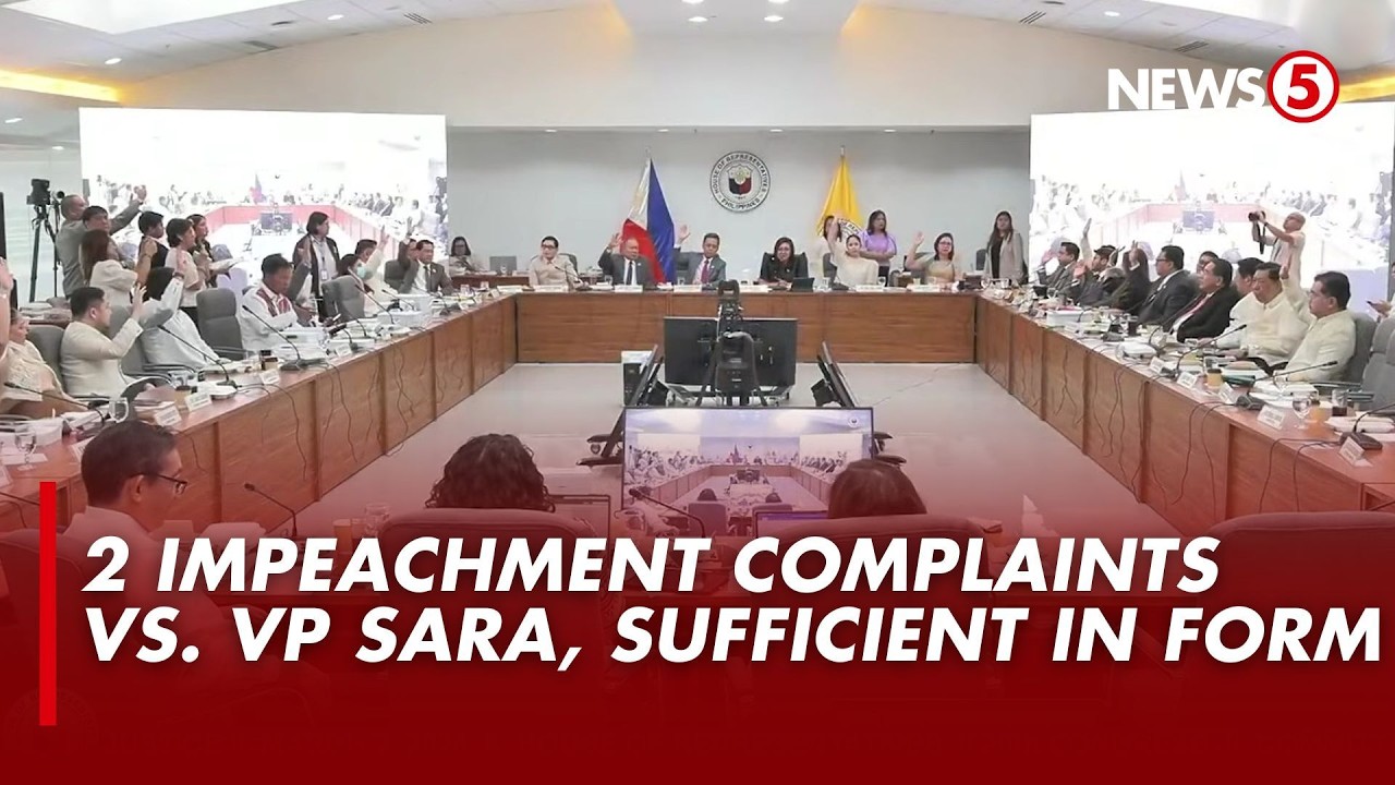 FULL CUT | 'Sufficiency in form' hearing ng Kamara sa impeachment complaints vs. VP Sara Duterte