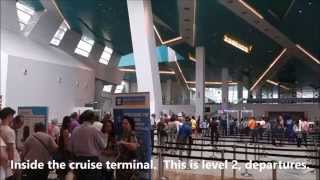 Marina Bay Cruise Centre Singapore Walk to MRT Station Marina South Pier
