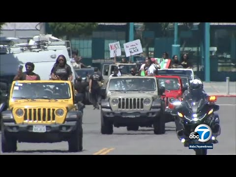Juneteenth holiday parade and celebrations bring out large festive crowds in SoCal | ABC7