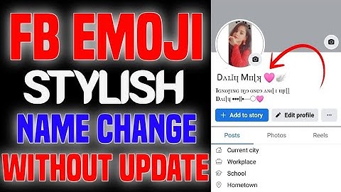 FACEBOOK EMOJI STYLISH NAME CHANGE 2025 | FB  EMOJI NAME CHANGE 