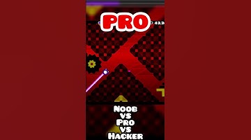 Noob vs Pro vs Hacker in Geometry Dash 😂😂 #geometrydash #gd #funny #memes #sigmaboy #brainrot
