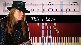 How to play the piano part of This I Love by Guns N' Roses Resimi