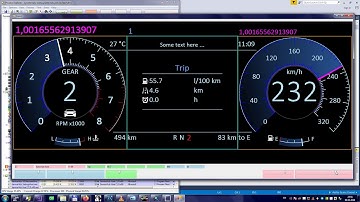 DEMO WINFORM AND WPF AGL 2 ROUND SPEED+RPM GAUGE