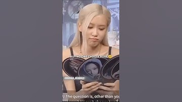 But No One Choose Rosé #블랙핑크 #jisoo #jennie #rosé #lisa #kpop #fypp #explore #views #viral #shots