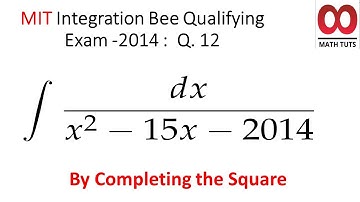 Solving  MIT Integration Bee Qualifying Exam 2014  :  Q  12
