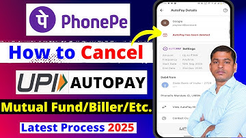 How to Cancel PhonePe UPI Autopay 2025