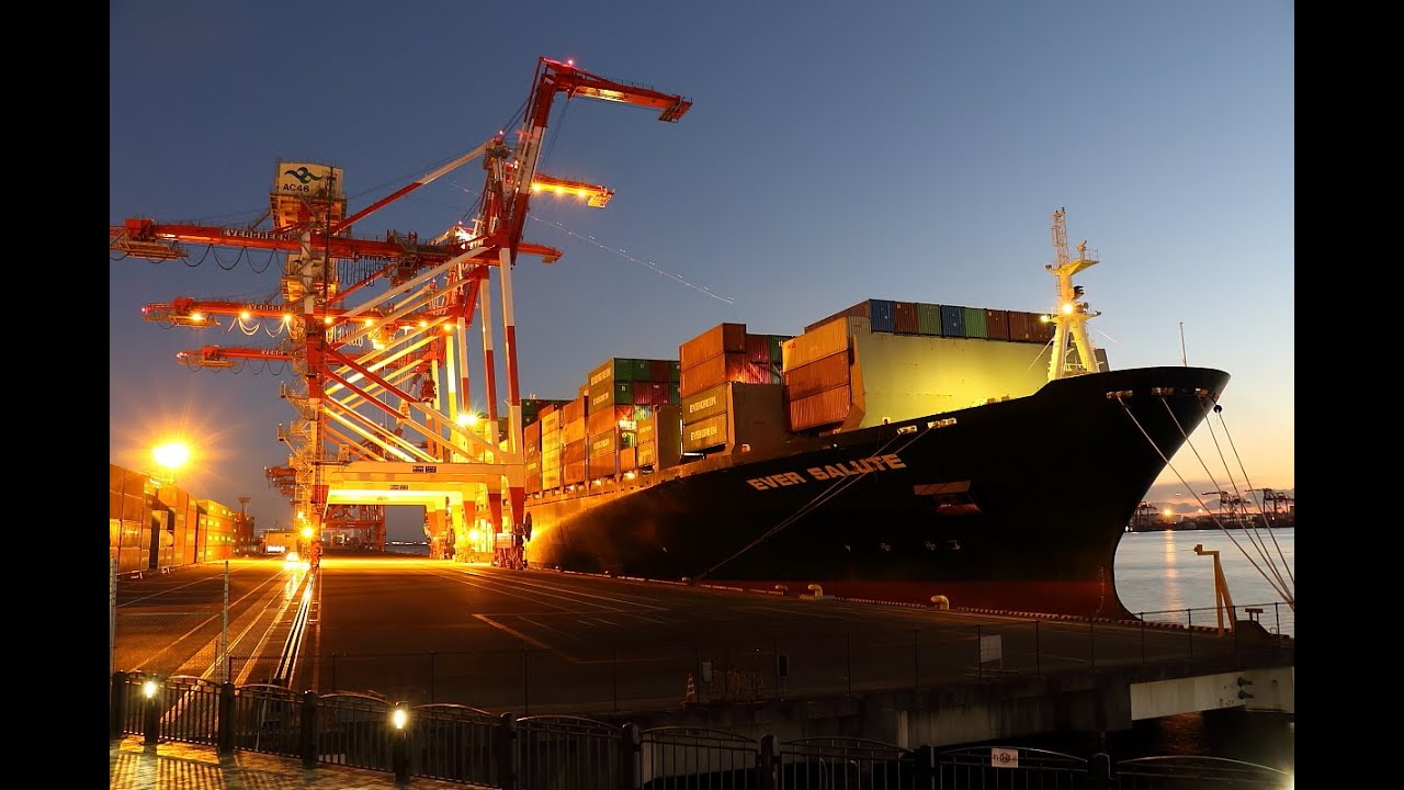 21 1 10 青海コンテナふ頭 ガントリークレーン荷役 一部倍速 Youtube