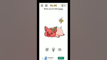 Brain out level 60, wake up the little piggy