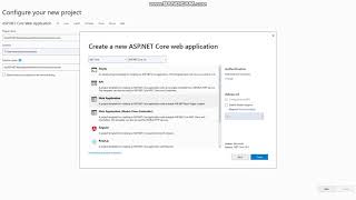 Visual Studio 2019 - Create a ASP.NET Core With Authentication