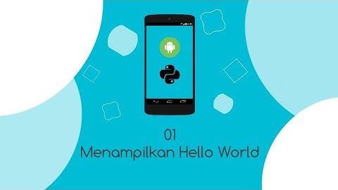 01. Tutorial Python di Android (Menampilkan Hello World di Python) | Pydroid 3
