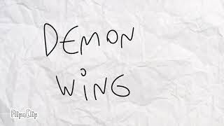 Angel and demon wings animation test