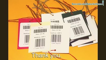 Create linear and 2D barcode label according to your products