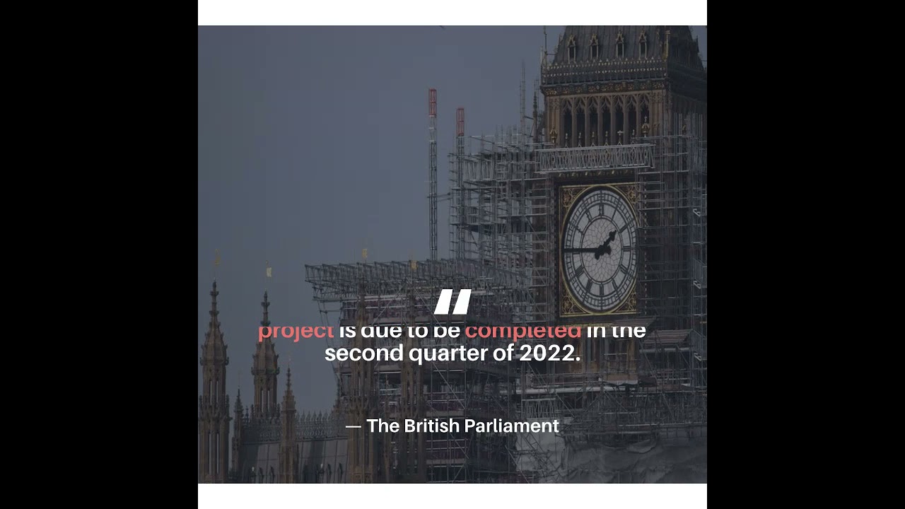Big Ben renovation to be completed in 2022 - YouTube