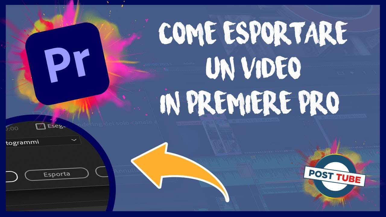 Come esportare un video in Premiere Pro - YouTube