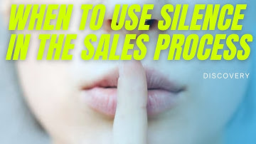 Silence - When to Use Silence in the Sales Process | Aaron Evans Sales Training
