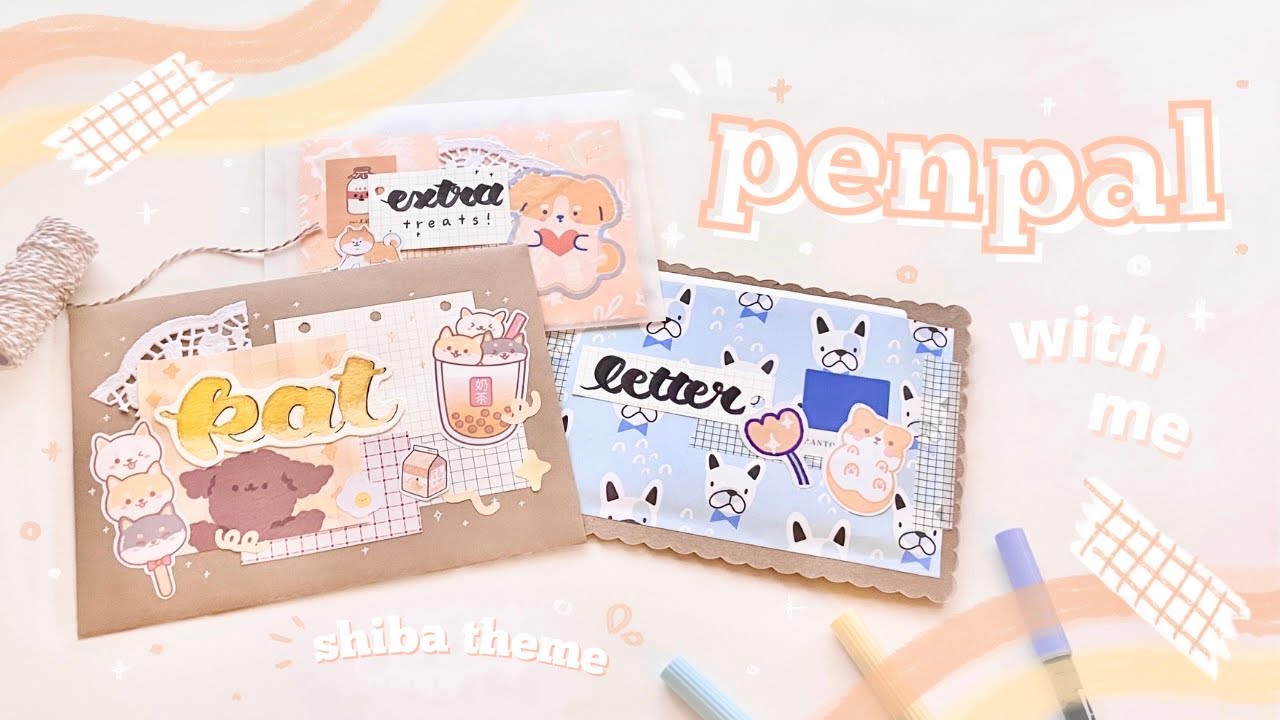 💌 penpal with me // shiba theme - collab with @penpalkat !!