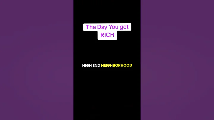 The Day You get RICH #rich #richlifestyle #motivation #facts #inspiration #explore #money #viral