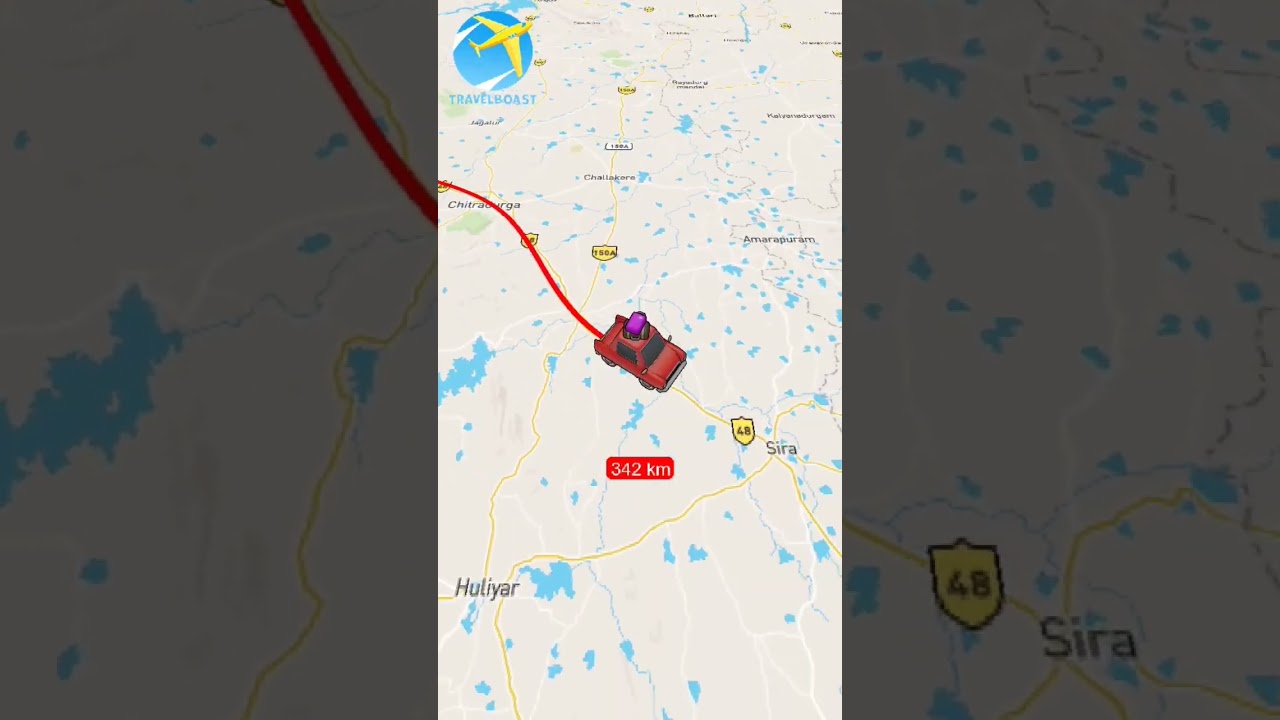 Belgaum to Bangalore Roadmap