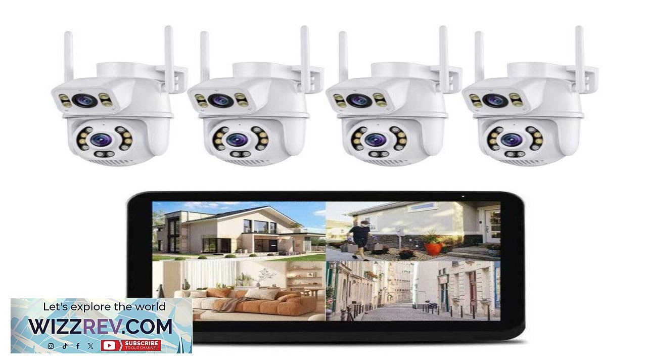 Система видеонаблюдения Guudgo 4CH 6MP 4K с беспроводным монитором