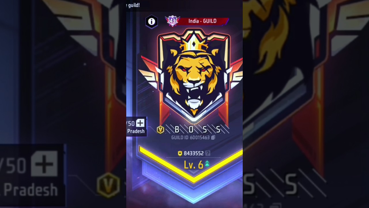 BOSS ALWAYS ON TOP 😈 Unbeatable 🔥 BOSS GUILD FREE FIRE 