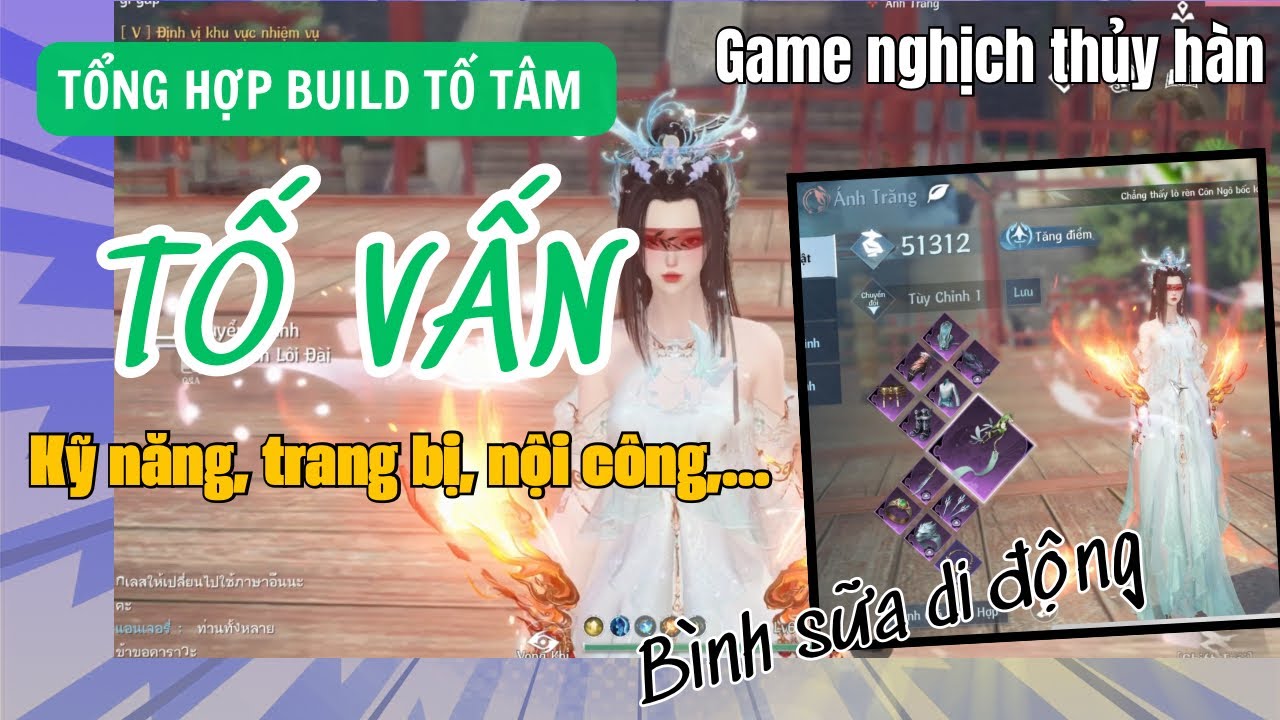 Hướng dẫn Build TỐ VẤN cho newbie | trang bị, chỉ số buff, nội công, kỹ năng,...