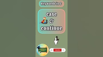 case and continue keywords in C Language | C Programming | Coding Draft by Kanika