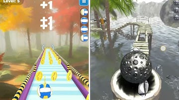 Sky Rolling Ball 3d: Level 5 Gameplay Walkthrough Part 1 (android/ios) | Zaib Gamer