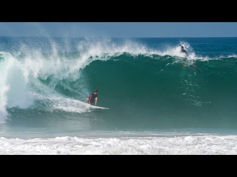 SURFING HURRICANE FRANK BARRELS IN NEWPORT BEACH