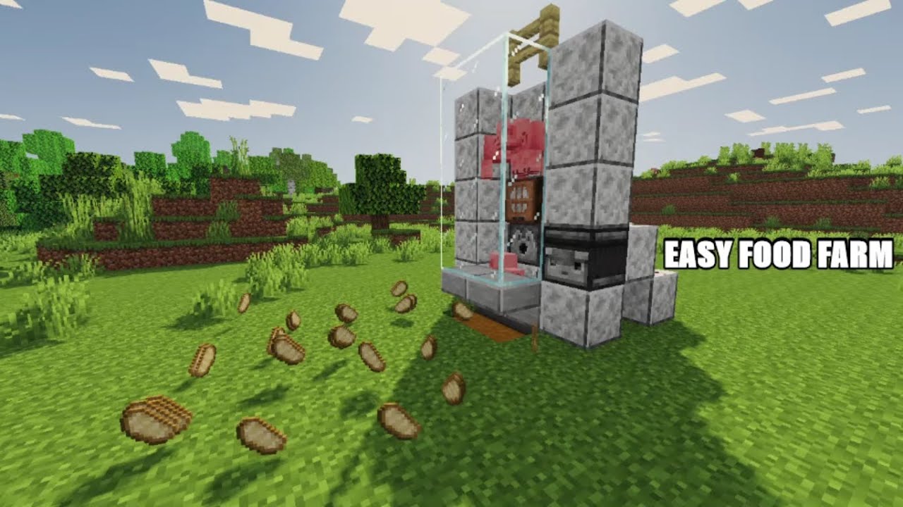 EASY FOOD FARM IN MINECRAFT