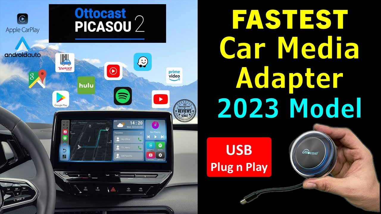 Ottocast PICASOU 2 CarPlay Android  AI Box Adapter Review   Best