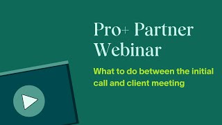 What to do between the initial call and client meeting