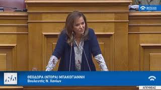 Ομιλία Ντόρας Μπακογιάννη στη Βουλή για τον Αναπτυξιακό Νόμο